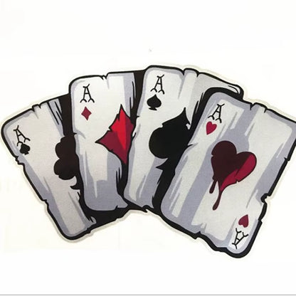 Car Sticker Playing Card a Reflective Personality Sticker Poker Monster Hat Sticker Car Sticker New