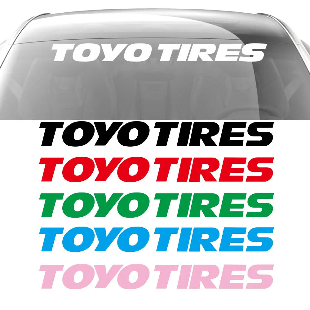 75 Cm for TOYO TIRES Windshield Decal Sticker Stance JDM USDM Tuning