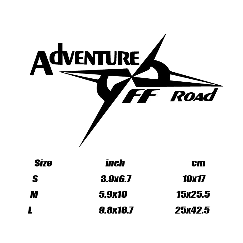 "Adventure off Road"High Quality Sticker for Cars Trucks Motorcycles &Laptops!