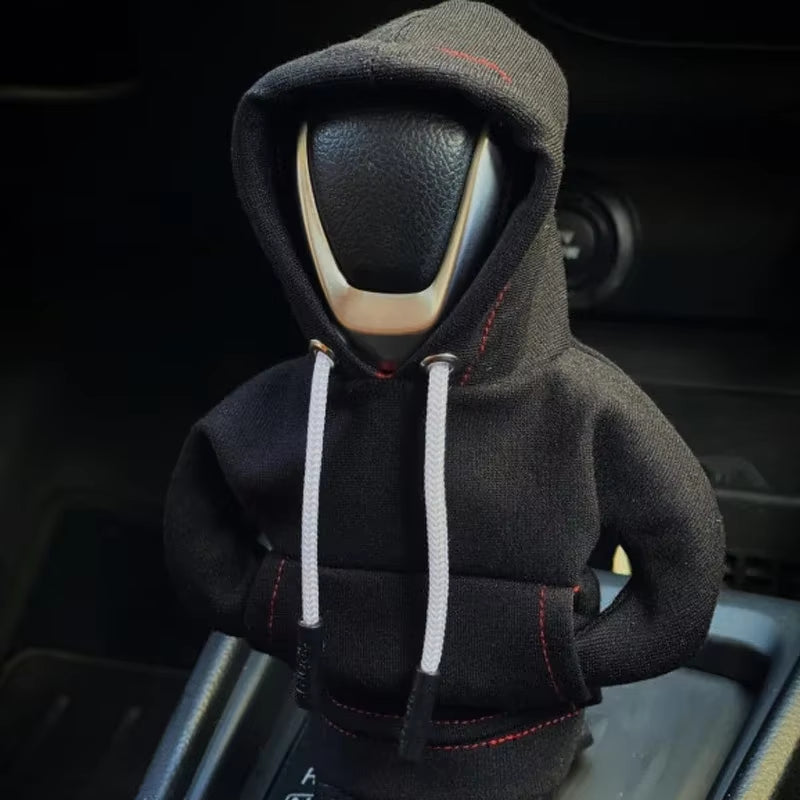 VIKEFON Car Gear Shift Washable Hoodie Decoration Funny Car Shift Lever Handle Kit Creative Universal Car Interior Accessories