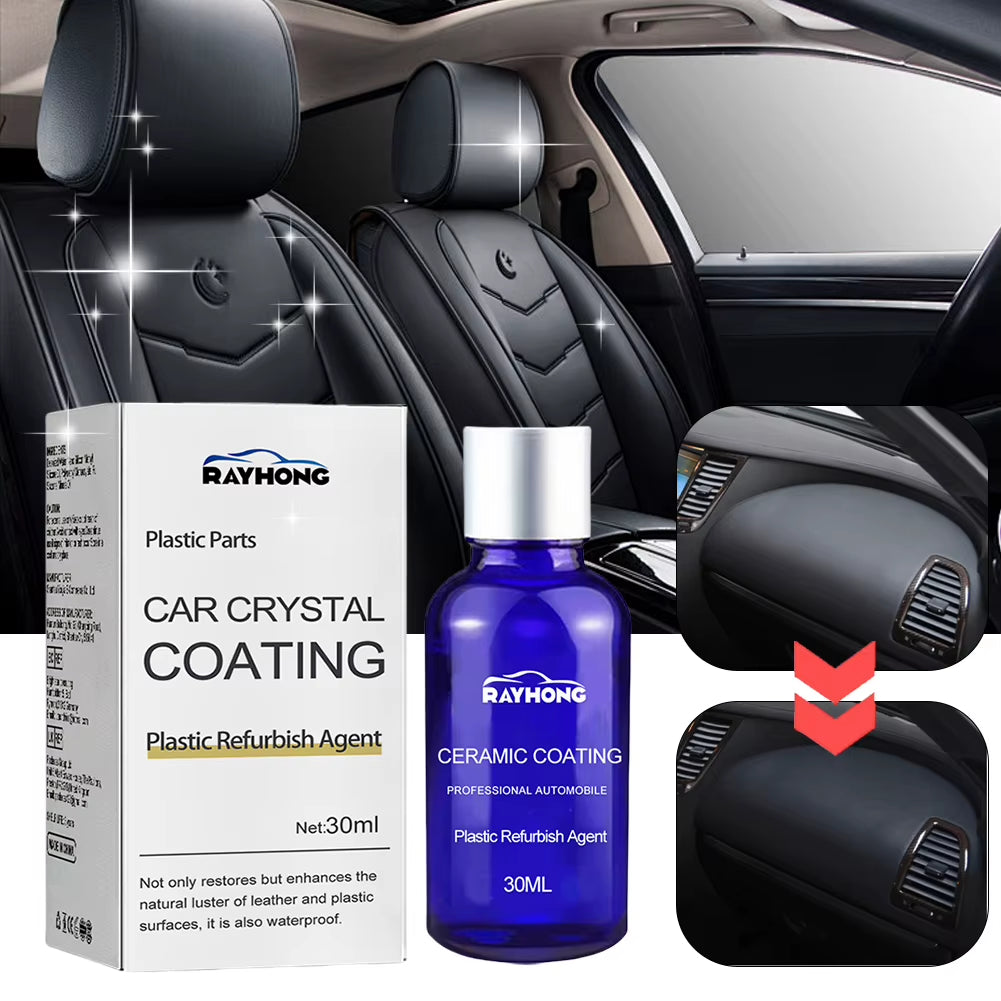30Ml Car Ceramic Coating Plastic Parts Crystal Coating Plastic Refurbishment Ceramic Coating Plastic Parts Refurbish Restoration