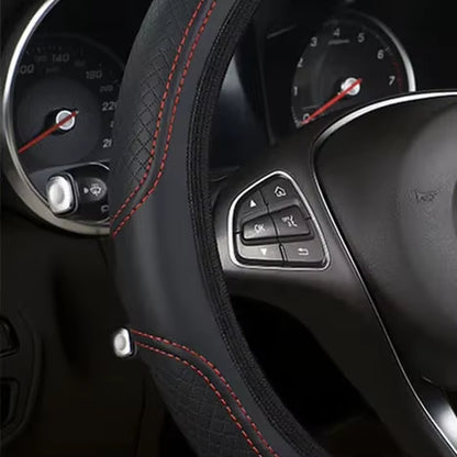 Car Steering Wheel Cover Has No Inner Ring Steering Wheel Cover anti Slip Breathable Cover Universal Microfiber Leather