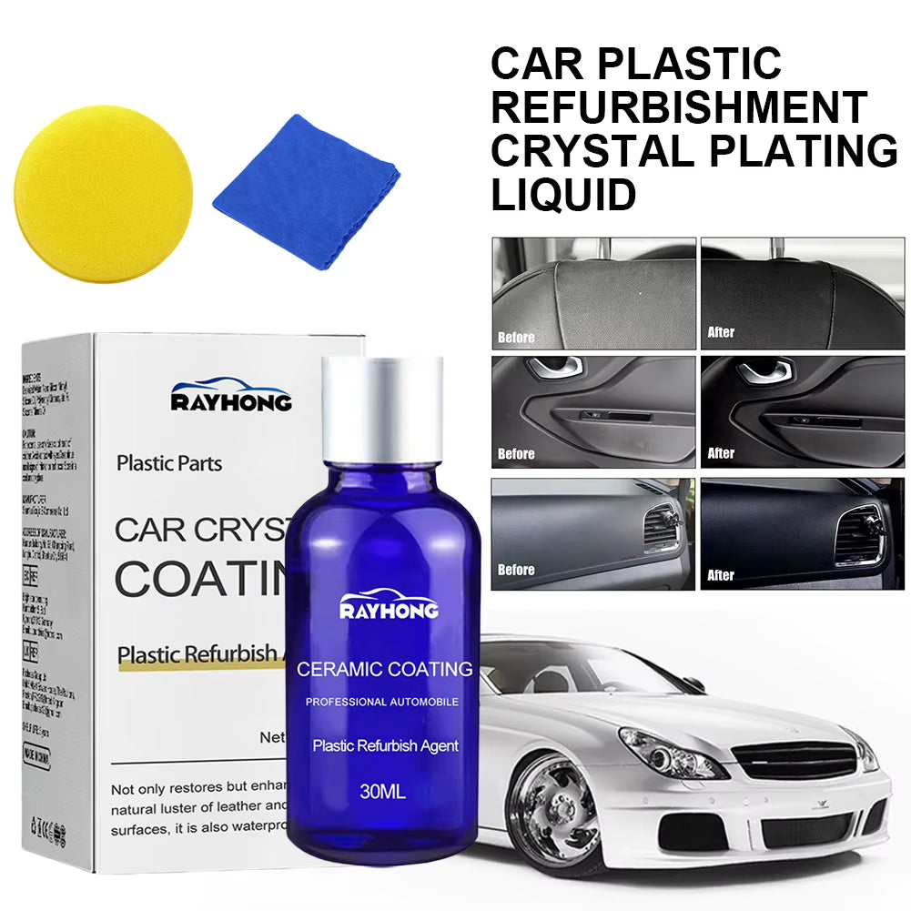 30Ml Car Ceramic Coating Plastic Parts Crystal Coating Plastic Refurbishment Ceramic Coating Plastic Parts Refurbish Restoration