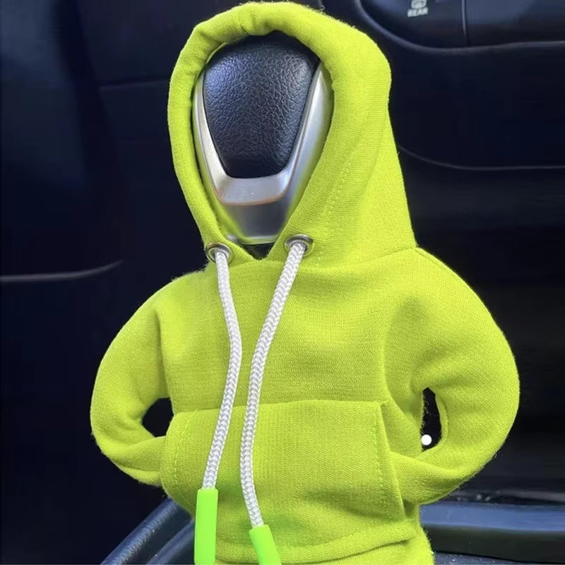 VIKEFON Car Gear Shift Washable Hoodie Decoration Funny Car Shift Lever Handle Kit Creative Universal Car Interior Accessories