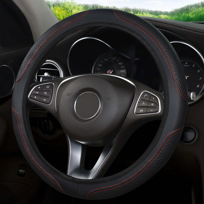 Car Steering Wheel Cover Has No Inner Ring Steering Wheel Cover anti Slip Breathable Cover Universal Microfiber Leather