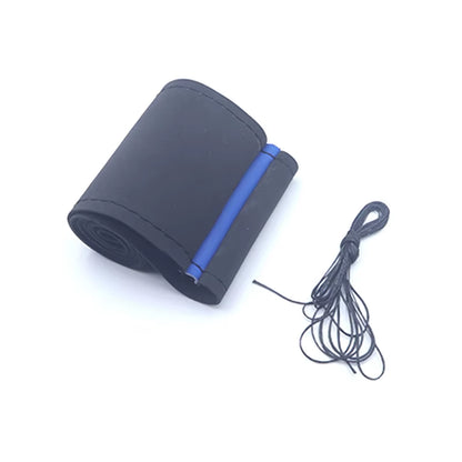 Suede Car Steering Wheel Cover Universal 38CM Car Steering Wheel Cover Leather Nterior Parts Braiding Cover for Steering Wheel